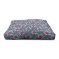 thumbnail image 4 of Renaissance Pet House, Rococo Victorian Boho Blooms Retro Style Floral Growth Antique Pattern, Outdoor & Indoor Portable Dog Kennel with Pillow and Cover, 5 Sizes, Dark Blue Vermilion, by Ambesonne, 4 of 5