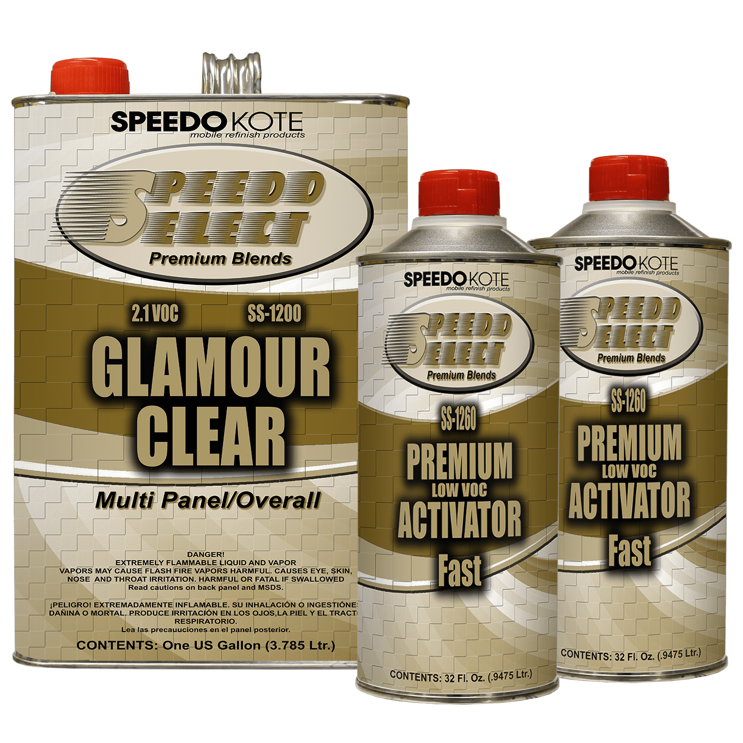 Ultra High Gloss 2.1 voc Clear Coat, 21 Clearcoat 6 Qt Fast Kit, SS
