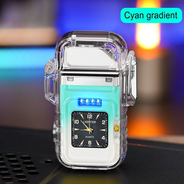 Clearance! Outdoor Cob Lamp Electronics Cigarettes Lighter Optional Rotation Telescopic Pulses Dual Arcs Aromatherapy Igniter Deal of Day Clearance Warehouse #57