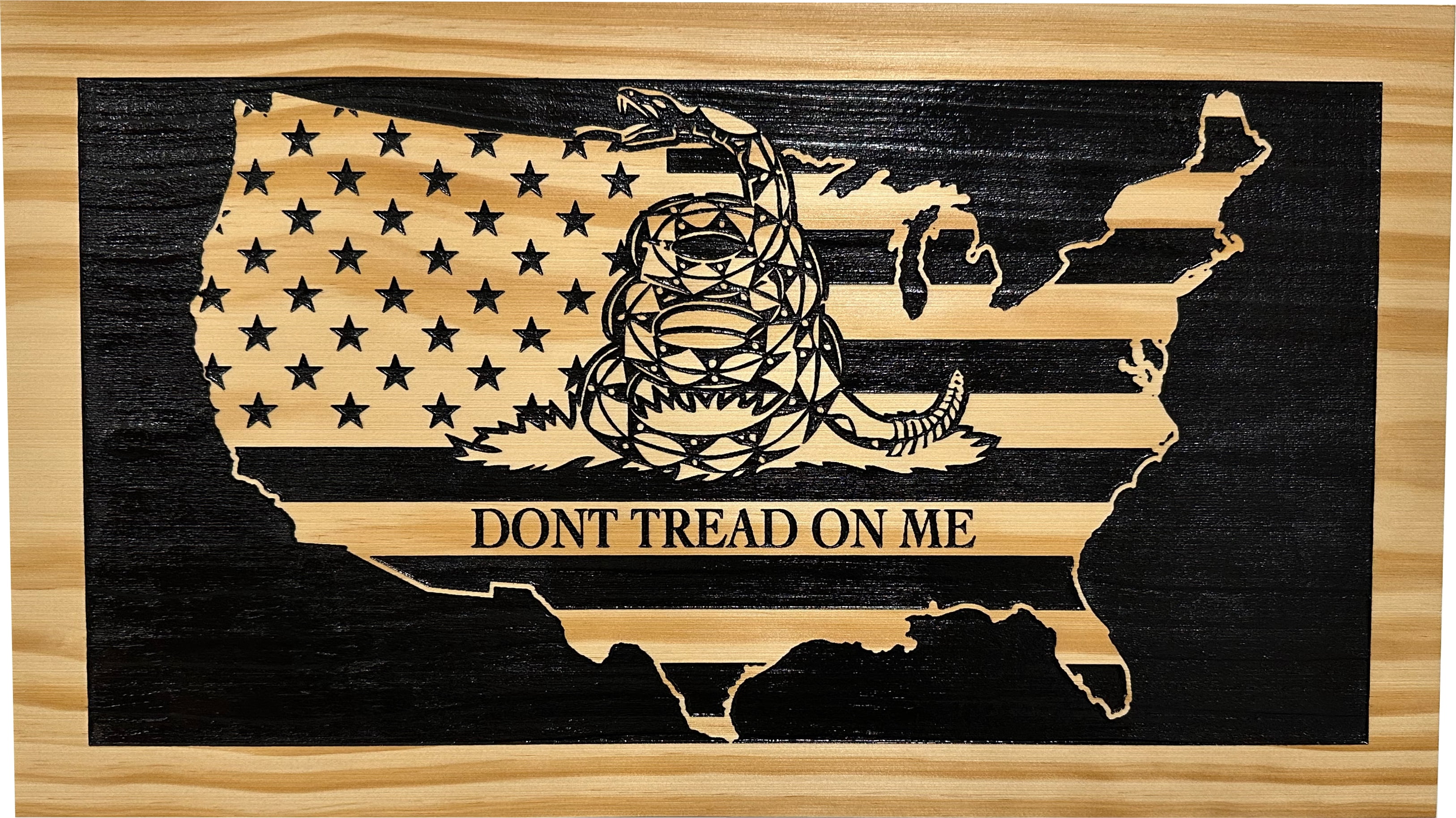 DONT TREAD ON ME Hidden Storage Cabinet (Union) by Bellewood Designs