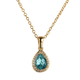 thumbnail image 1 of Collar para Mujer con Baño de Oro 14k LuckyLy, Cadena con Dije de Zirconia Cúbica, Modelo Dory Verde turquesa UNITALLA, 1 of 6
