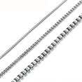 thumbnail image 2 of INFINIQUE CREATIONS Stainless Steel Silver Box Chain - Bracelet and Silver Necklace for Women and Men, 1mm-3mm, 7'-38', Silver - 1 Pack, 2 of 7