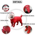 thumbnail image 2 of Chubasquero para perros pequeños con capucha, ropa de lluvia para mascotas, poncho de peluche impermeable con botas de lluvia, traje Bomei ligero y transpirable, traje Mackintosh ajustable para masco, 2 of 4
