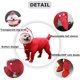 thumbnail image 2 of Chubasquero para perros pequeños oso de fresa con capucha poncho impermeable L rojo, 2 of 4