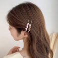thumbnail image 3 of 5Pcs Exquisite Elegant Metal Hair Clips Natural Irregular Crushed Faux Stone Decor Girls Hairpins Simple Headwear, 3 of 7