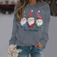 thumbnail image 2 of WEAIXIMIUNG Ladies' Winter Floral Print Sweatshirt Long Sleeve Christmas Top, 2 of 4