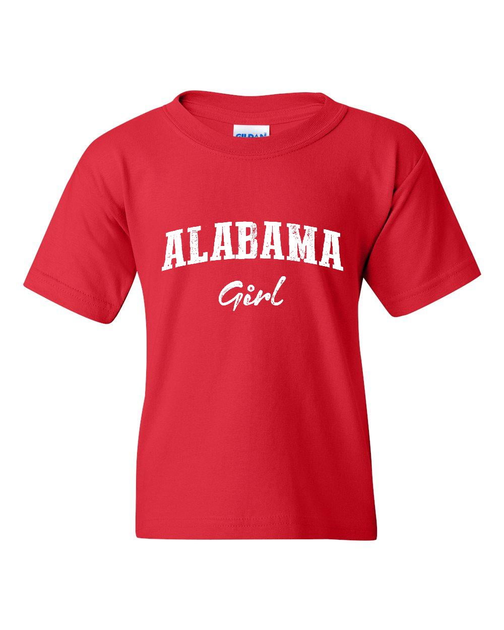 Kids Youth Medium 7/8 Crimson Tide Alabama collegiate short sleeve shirt 