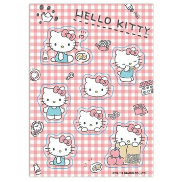 hello kitty holding a biscuit adorable sticker decals 13 stickers walmart com