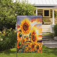 thumbnail image 4 of Summer Garden Flag Sunflower 12x18 Inch Double Sided Outside Small Family Initial Yard Decoration, 4 of 5