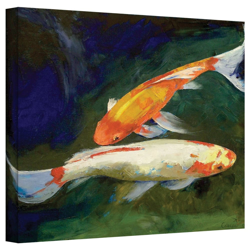 Michael Creese "Feng Shui Koi Fish" Gallery-wrapped Canvas
