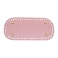 thumbnail image 2 of Qarigey Accesorio para bolso, bolso de cuero PU, Base elíptica, patrón de quiasma DIY, almohadilla para bolso, negro Ropa, zapatos y accesorios Miscelánea rosado Qarigey AP000147-04B, 2 of 6