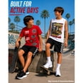 thumbnail image 6 of Quad Seven Boys Shorts Set Athletic Dry Fit Graphic Tees Tank Tops & Basketball Shorts 3 Piece, 6 of 7