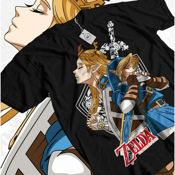 VINTAGE The Legend of Zelda T-shirt Link To The Past Graphic Print Girl Anime Gift Shirt