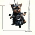 thumbnail image 2 of RKSTN A Pendant Acrylic Flat Car Pendant Motorcycle Dog Backpack Accessories Home Decor Backpack Pendant Christmas Tree, 2 of 5