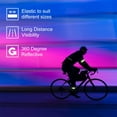thumbnail image 3 of Inboat Reflective Bands for Arm, Ankle, Leg and Wrist. High Visibility Reflective Gear for Running, Night Walking and Cycling. Safety reflector straps. Very Large Reflective Surface Area, 3 of 5