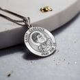 thumbnail image 4 of Picturesongold.Com Saint Genesius Religious Medal Necklace Pendants Female - 1 inch 14K Yellow Gold, 4 of 7