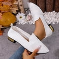 thumbnail image 5 of Domuza Women's Ballerina Slip On Knitted Trainers 2026 Summer Non Slip Comfortable Breathable Sporty Flat Shoes for Walking White 6.5（EU-37）, 5 of 5