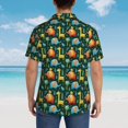 thumbnail image 4 of Fuzoiu Colorful Elephants Print Hawaiian Shirt for Men, Summer Beach Casual Short Sleeve Button Down Shirts, Men’s Beach Summer Shirts with Pocket,XX-Large, 4 of 7