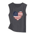 thumbnail image 3 of AnuirheiH American Flag Crop Tank Tops for Women 4th of July Clothes Sleeveless Patriotic Shirts Women's Sleeveless Tank Tops O-Neck Printing Sleeveless Casual Loose Vest Tops, 3 of 4