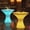 Hourglass, variant on LED Bar Table 42" H, Light Up Tables 16 RGB Colors Changing Lights with Remote Control, IP65 Rechargeable Luminous Furniture Night Lighting for Party, 1 count - Rectangular