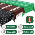 thumbnail image 3 of 3-Pack Football Plastic Tablecloth Set - Waterproof & Oil-Resistant, Each 54" x 108" - for Game Day, Tailgate, Super Bowl, Birthday Party Decorations (Green, Brown, Black Designs), 3 of 7