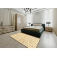 thumbnail image 5 of Ahgly Company Machine Washable Indoor Rectangle Contemporary Brown Gold Area Rugs, 8' x 12', 5 of 7