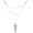 Green, variant on Necklace Hexagonal Rhomboid Faux Crystal 3 Layers Women Heart Beads All Match Choker for Wedding