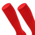 thumbnail image 5 of Kids' Soccer Knee High Socks Terry Cushion Sole Anti-Slip for Youth Outdoor Field Training 6-15 Years Red Free Size, 5 of 5