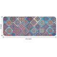thumbnail image 7 of Red Floral Square Pattern Kitchen Rug Mat,Kitchen Runner Rugs Non Skid Washable,Decorative Kitchen Floor Mats for Kitchen,Sink,Laundry,17"x47.2", 7 of 7