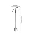 thumbnail image 6 of Heavy Duty Garden Shepherds Hook, Rustproof Powder Coated Metal, Easy Pointed Ground Stake, Decorative Multi Hook Hanger for Bird Feeders Lanterns and Independence Day Outdoor Decor, 6 of 7