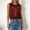 Brown-01, variant on Sweater for Women Lobster Print Round Neck Sleeveless Knit Vest Contrast Design Dense Versatile Top Blue L