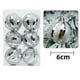 thumbnail image 1 of Adornos navideños indestructibles - Juego de 6 bolas de plástico de 60 mm, colgantes brillantes de árbol y corona para decoración navideña, 1 of 1