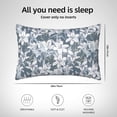 thumbnail image 4 of KLL Lilies Flowers Pattern Silk Pillowcase for Hair and Skin Standard Size 20"X 30" Soft Breathable Pillow Covers for Sleeping, 4 of 6