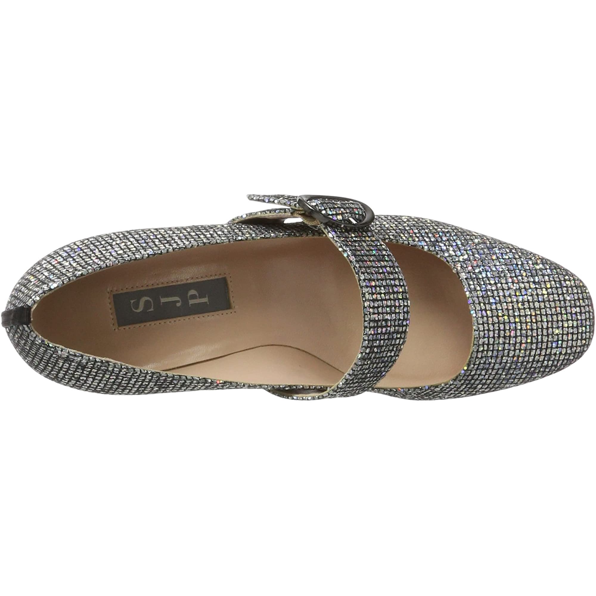 Escarpins Soirée Nina - Cuir Argenté - Taille 9 US - Occasion Bon état