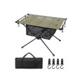 thumbnail image 1 of Table de Camping Pliante en Alliage d'Aluminium pour Voyage Randonnée Jardin Vert avec Sac en Filet, 1 of 8