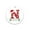 N, variant on SDJMa Christmas Tree Ornament, Glitter Personalized Christmas 26 Letter Ornaments, Xmas Tree Ornaments for Home Holiday Party Decoration