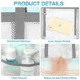 thumbnail image 7 of Livhil Mesh Beach Bag Rope Handles, Mesh Tote Bag for Women Contains Wicker Oversized Beach Tote Bag with 9 Small Pockets (White), 7 of 7