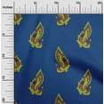 thumbnail image 1 of oneOone Cotton Flex Royal Blue Fabric Peacock Block Sewing Material Print Fabric By The Yard 40 Inch Wide, 1 of 4