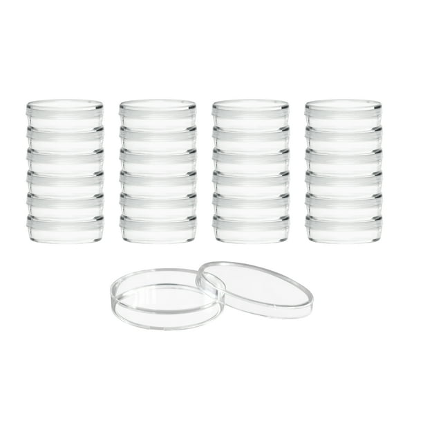 25PK Disposable Petri Dish with Lid Sterile 60x15mm Polystyrene