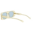 thumbnail image 6 of BURBERRY BE4322 387980 Transparent Yellow Azure 61 mm Women's Sunglasses, 6 of 12