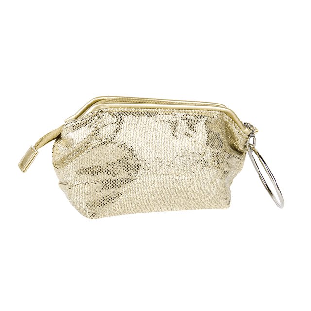 Maquilje Bolso Lentejues Brilnte Viaje Cartera Fiesta Handbag Oro Sunnimix bolsa de cosméticos