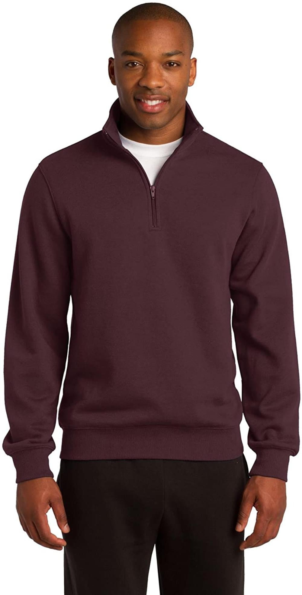 100 cotton quarter zip sweatshirt Clearance