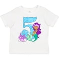 thumbnail image 3 of Inktastic Fifth Birthday Mermaid Girls Toddler T-Shirt, 3 of 5