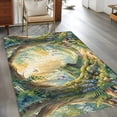 thumbnail image 5 of Watercolor Forest Area Rug 4x6 Washable Rug Non Slip Spring Botanical Floral Large Area Rug Indoor Floor Carpet for Entryway Bedroom Kitchen Living Room Home Office Dining Room Nursery, 5 of 8