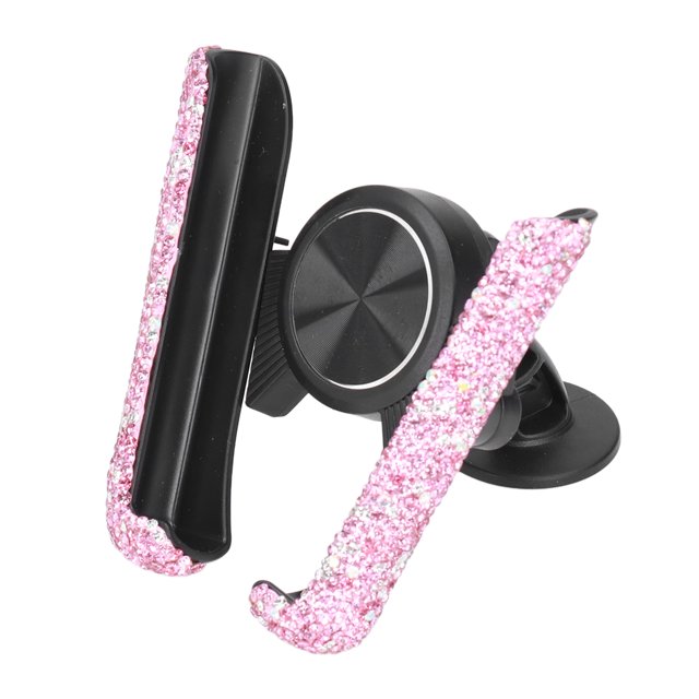 Adjustable Auto Cell Phone Mount, Firm Universal Bling Car Phone Holder Convenient Anti Scratch For Automobile Decoration