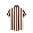 thumbnail image 4 of SwiftWear Men Polyester Short Sleeve Turndown collar Hawaii Mens Tshirts Graphic Coffee L, 4 of 5