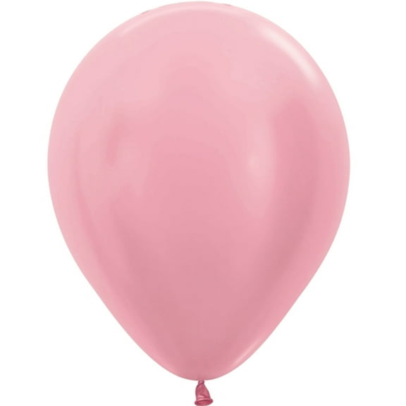 5 inch Sempertex Pearl Pink Latex Balloons (100 Pack) - Party Supplies Decorations
