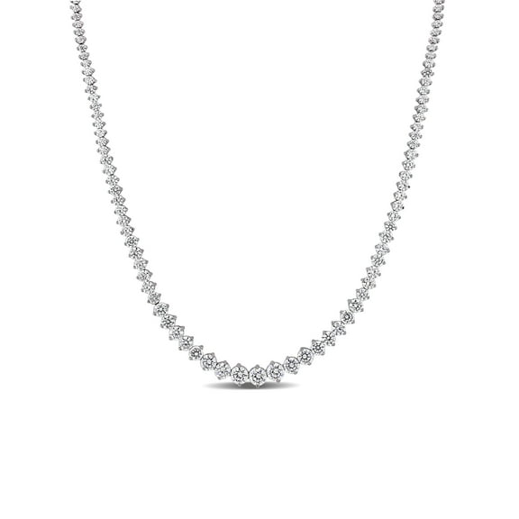 Everly Women's Cubic Zirconia Sterling Silver Tennis Necklace