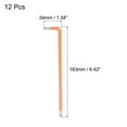 thumbnail image 2 of Uxcell 12pcs 5mm Ball End Hex Key Wrench, L Shaped Long Arm S2 Steel Repairing Tool, 2 of 6