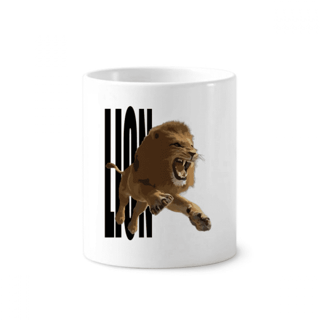 Cepillo de dientes titular de la pluma Mug de ceramica blanca taza 350ml
